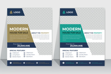 Real Estate Property Social Media Post Template, Modern Home Sale Social Media Promotion, Square flyer Web Banner design Template. For web banner ads.