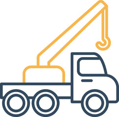 Canvas Print - Crane vector icon
