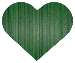 Wall Mural - Green stripe heart icon suitable for Valentine's Day, White Day, Mother's Day, Mother's Day, Confession Valentine's Day card making