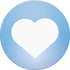 Wall Mural - There is a heart pattern in the center of the blue circle.