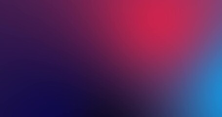 Poster - Vibrant gradient background, smooth color transition, pink to purple to blue, soft blurred effect. deep purple to vibrant red and blue. animated live wallpaper, 4K abstract animation