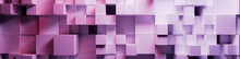 Pink And Purple, Futuristic Tech Background. 3D Render.
