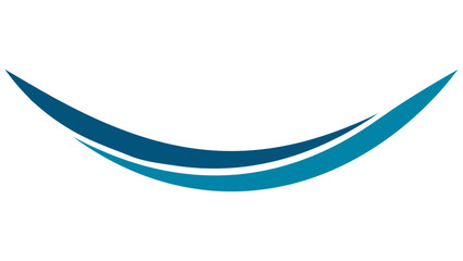 Poster - Curve line sea, swish swoosh wave, strip icon ribbon swirl