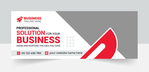 Wall Mural - Creative corporate business marketing social media facebook cover banner post template