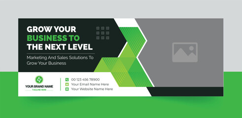 Wall Mural - Creative corporate business marketing social media facebook cover banner post template