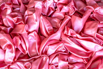 Soft pink abstract texture background from latex balloons