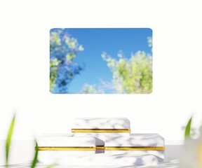 Wall Mural - frame with flowers