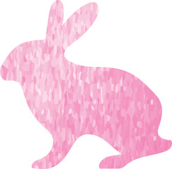 Wall Mural - Pink easter bunny vector image