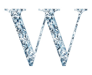 Poster - shining diamonds alphabet or font set for luxurious and elegant design. letters in uppercase and low