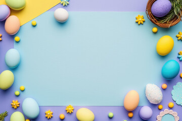 Wall Mural - Easter holiday background. Generative AI