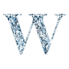 Poster - shining diamonds alphabet or font set for luxurious and elegant design. letters in uppercase and low