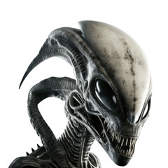 alien isolated on transparent background