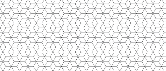 Seamless cube geometric pattern. Square or hexagon background. Vector illustration