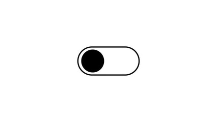 Poster - Light mode and dark mode switching button animation 4k seamless loop. Modern minimalist dark mode on button animation