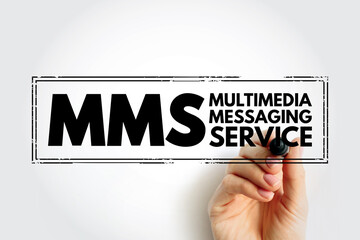 Poster - mms multimedia messaging service - standard way to send messages that include multimedia content to 
