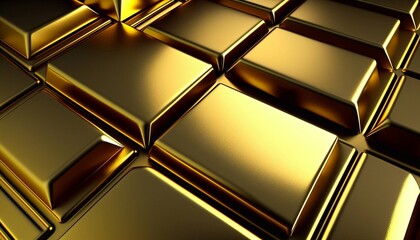 Gold bars background. Success or getting rich concepts. Generative AI