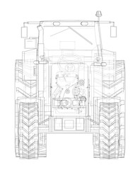 Wall Mural - Farm Tractor Concept