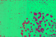 canvas print picture - Grün pink mit Farbspritzern, Feuerwerk als Hintergrund für Design....