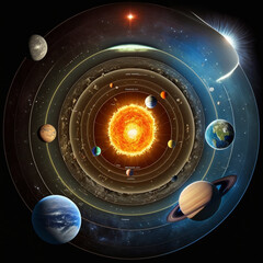 Wall Mural - planet and space