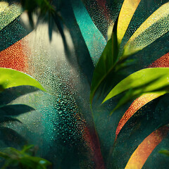 Tropical seamless texture tile