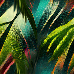 Tropical seamless texture tile