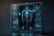 © AI Farm - Health care digital diagnosis screen. Futuristic Medical technology. Generative AI