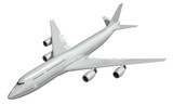 Fototapeta  - Aircraft 3D rendering airplane on white background