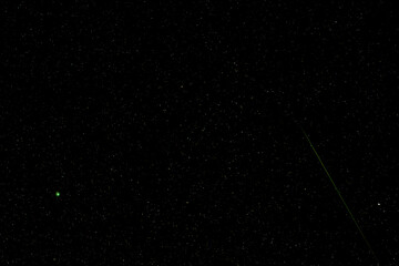 Wall Mural - Late Feb 2023 the rare green comet C/2022 E3 (ZTF) made its closest pass by Polaris. The North Star. This image was taken from near Ashland, OR 8 sec f/1.8 ISO 1600 Sony FE 135mm f/1.8 GM Sony a7R IVA