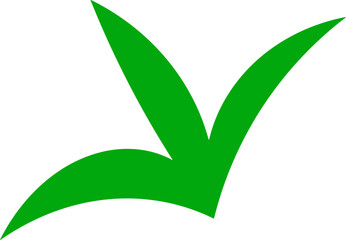 Wall Mural - Green plant simple element isolated