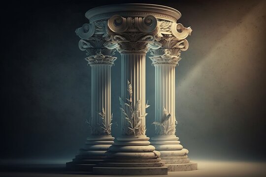 historical antique column empire.