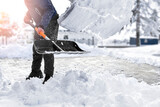 Fototapeta  - Winter service or snow maintenace.