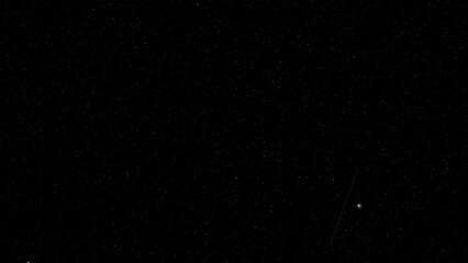 Wall Mural - Late Feb 2023 the rare green comet C/2022 E3 (ZTF) made its closest pass by Polaris. The North Star. This video was taken from near Ashland, OR 8 sec f/1.8 ISO 1600 Sony FE 135mm f/1.8 GM Sony a7R IVA