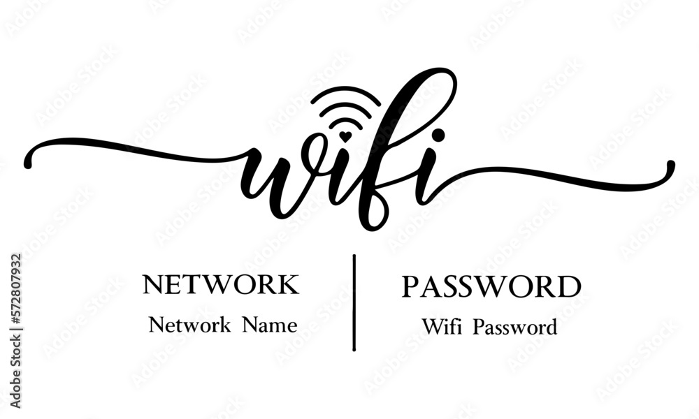 wifi-password-svg-wifi-svg-welcome-svg-wifi-password-sign-svg-home-decor-svg-be-our-guest-svg-sign-making-wifi-sign-svg-svg-files-for-cricut-stock-vector-adobe-stock