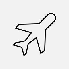 Poster - vector plane illustration icon on white background..eps