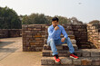 © Shashank - Male model with blue denim clothes posing for photographs