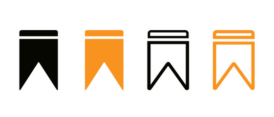 bookmarks vector icons set