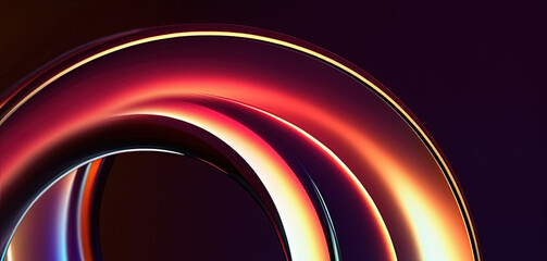 Wall Mural - Abstract glowing metal circle background template element design for technology, corporate, business, banner, poster, brochure, wallpaper, website, landing page, cover, slide, and presentation