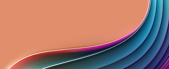 Wall Mural - Abstract colorful curved wave pattern gradient texture background template element design for corporate, business, banner, poster, brochure, wallpaper, website, landing page, cover, slide and interior