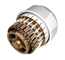 electric motor bldc 3D illustration