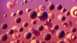 © Jiwa_Visual - close up of bacteria or virus. bacteria closeup for medical purpose or educational background, closeup of virus in general or mutation, spheres particles with spheres blur in background,generative ai