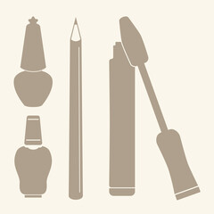 set of makeup tools