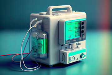 Poster - Infusion Pump. Generative Ai