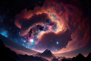 Wall Mural - unlock the secrets of the magellanic clouds. generative ai