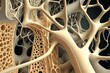 osteoporosis bone micro structure created by generative AI