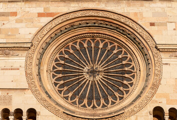 Sticker - Cremona cathedral rose window.