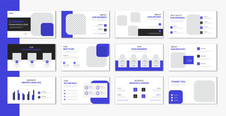 Wall Mural - Corporate template presentation design and page layout design, business presentation slideshow for brochure, company profile, website report, finance vector