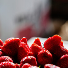 Close Up Of Fresh Strawberries.