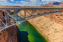 Navajo Bridge Over Colorado River, Lees Ferry, Arizona, USA