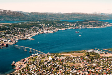 Poster - View of Tromso bridge - Tromso, Norway, Scandinavia