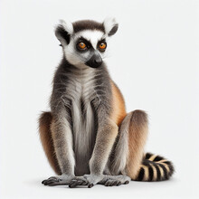 Ring-tailed Lemur Created Witch Generative AI Technology